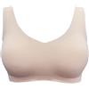 BIMEI Reggiseno senza cuciture per mastectomia per donne con protesi mammaria con tasche, reggiseni per dormire, morbidi reggiseni quotidiani con cuscinetti rimovibili, color carne, L