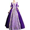 Generico 2024 Abiti Medievali Donna Eleganti on Maniche a Tromba Vestito Lungo in Stile Rinascimentale rétro Costume da Principessa per Halloween, Carnevale, Strega Cosplay Vestiti Medievali Donna