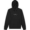 Fred Perry Felpa con cappuccio ricamata, colore nero