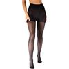 SEGRETA 00021 (Nero, L) Collant Donna, Calze Compressione Graduata a Rete e Velate, 18-22 mmHg