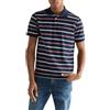 Wrangler Stripe Polo Shirt, Blu Marino, L Uomini