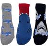 MIJOMA Crazy Socks - 3 paia di calzini folli con motivo colorato, calze divertenti per individualisti, unisex, Calzini da ginnastica Maritim No 1, 36-41