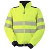 Generico Rossini HH236 Softshell Hi-Vis Giubbotto da lavoro alta visibilità unisex interno foderato chiusura anteriore con zip inserti sulle spalle (IT, Testo, XL, Regular, Regular, Giallo/Blu)