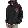 Generic Felpa con Cappuccio da Uomo Oversize Felpe Cappotto Felpe Oversize Felpa Loose Fit Lavoro Sportiva Giacca Tinta Unita Abbigliamento Sportivo Jogging Pullover Morbido Capo Basic per Autunno