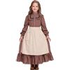 Generisch Gonna in tulle, abito lungo in stile floreale, per ragazze, per tutti i giorni, feste, occasioni casual, da ginnastica, per ragazze