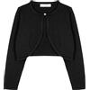 Bolerose Ragazze Manica Lunga Bolero Bambini Caridgan (Nero, 7-8 Anni)