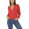Win's Maglione Donna Scollo a V in Kashmir, Made in Italy