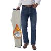 Fakanhui Jeans da uomo foderati in pile, invernali, termici, foderati, in flanella, per lavoro, casual, da lavoro, Blu classico., L