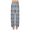 JOPHY & CO. Pantalone Cabana Donna Comodo a Zampa Larga Elastico in Tessuto, con Diversi Motivi (cod. 6038)