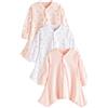 NEXT Bambina Confezione da 3 Tutine in 100% Cotone per Neonati con displasia dell'anca Rosa 3 Mesi