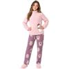 Infiore Pigiama Donna Pile Effetto Coral - Pigiama Donna Pile Morbido - Pigiama Donna Invernale - Pigiama Donna Coral - Pigiama Donna Felpato Bottoni
