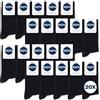 Occulto calze uomo 100% cotone pacco da 10-20 (modello: Ingo) 47-50 20 Paia | Nero