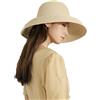 JDYaoYing Cappello da sole da donna, a tesa larga, in paglia, protezione UPF pieghevole, per l'estate, Beige, Taglia unica