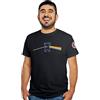 Feudalesimo e Libertà ROSEO Fluido - Lo Cupo Versante de Lo Satellite - T-Shirt Uomo - The Dark Side of The Moon - Maglietta a Manica Corta 100% Cotone Organico - XXL