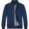 Allthemen Giubbotto da Uomo Leggero Giacca Militare Comodo Giacca Casual Primavera Autunno Aviatore Collo Alto Estate #7533 Blu 3XL