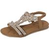 Generico Sandali Donna Estive, Sandali Donna Estive, Sandaletti Bohémien, Casual Open Toe Sandali, Plateau Mules Estate Strass Scarpe Con Zeppa, Estivi Eleganti e Comodi da Spiaggia