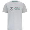 Mercedes AMG Petronas Formula 1 Team - Merchandising ufficiale della Formula 1 - Maglietta con logo grande, Grigio, S