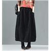 Chyuan Kilt Scozzese Gonna in Velluto A Coste Autunno Inverno Donna Gonne Lunghe Vintage Gonna A Pieghe in Vita Elastica Femminile Taglie Forti OneSize