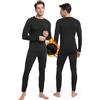Homord Intimo Termico Uomo Invernale, Manica Lunga Maglia Termica e Pantaloni - Attivo Caldo Completo Tuta Termica Funzionale Set Termico Uomo per Sci Ciclismo Corsa Allenamento