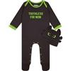 How To Train Your Dragon Tutina Neonata con Cappello, Body Neonato Sdentato, Tutina Neonato Dragon Trainer, Tutini Bambini, Nero 6-9 Mesi