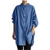 Generico Camicia Lunga Lino Donna Camicia Lino Donna Estiva Outfit Estivi Elegante Camicetta Sfiancata Rossa Spiaggia Seta Maglia Raso Camice Bianco Camicette Eleganti T Shirt Sangallo Cotone Manica
