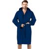 Bee Accappatoio con Cappuccio in morbida Microfibra, unisex, con pratica custodia in pvc (L, BLU NAVY)