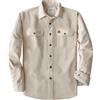 Dubinik® 8.3 oz Pesante Camicia da Uomo in Velluto A Coste Bottoni Automatici Manica Lunga Vintage Casual Due Tasche Khaki XL