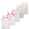 Tolmaiertu 2-10 Anni Cannottiera da Bambina in Cotone Canotta Intima Morbido Traspirante Bambini Canottiere Confezione da 5