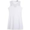 FREDDY Vestito Donna Senza Maniche in Jersey Stampa Floreale e Logo Oro Chiaro sul Davanti