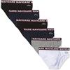 NAVIGARE UNDERWEAR Confezione da N. 6 Slip Uomo in Morbido Cotone BIELASTICO Soft Elastico Esterno, Massima Vestibilita', Colori Assortiti Bianco, Nero, Navy, Grigio Melange