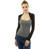 AmélieBoutik Bolero a maniche lunghe da donna - Nero - XS