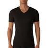 Intimitaly Set 3 Magliette Intime Uomo Cotone Elasticizzato Girocollo e Scollo V T Shirt Finissima Cuciture Piatte Intimo Maglietta Uomo Nera Bianca e Colorata (XL, 3 Nere Scollo V)