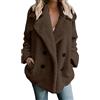Cocila Cardigan Oversize Invernale Da Donna A Maniche Lunghe Con Double Casual Tinta Unita 7Rosso (Coffee Xl) Parka Invernale Donna Giubbotto Ecopelle Giacca Trapuntata Vera Pelle Piumini