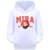 MAGLIERIA CONFORTI Felpa con Cappuccio Anime di Mira per Bambina Unisex Spedizione Express