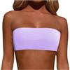 Generisch 2026 - Costume da bagno da donna senza spalline, Lilla, XL