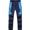 DAFENP Pantaloni Neve Sci Trekking Bambino Impermeabili Foderato in Pile