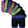 Sock Stack Boxer 7 Days Of The Week per ragazzi boxer in cotone ricco biancheria intima stretch boxer boxer tronco