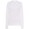 FYL Polo Manica Lunga - Donna, bianco, M