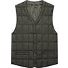 DongBao Uomo Gilet in Piumino Giacche Smanicato Inverno Cappotto Leggeri,Giacca Senza Maniche con V Collo Giacca Imbottito