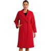 Allegra K Cappotto donna giacca marinaio | Risvolto tacca, metà coscia, manica lunga, abiti trench, capispalla elegante, completamente foderato, ufficio aziendale