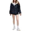 Suncadmious Donna Moda Invernale Piumino Corto Caldo Parka con Cappuccio di Tendenza Giacca Invernale con Cappuccio Leggera da Viaggio Giacca da Vento e da Neve (Nero,XL)