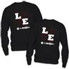 D&Vlab Felpe Maglie per Coppie Love SPOTIFY Personalizzate con Data, Idee Regalo per Matrimonio Coppia di Sposi, Fidanzamento, Anniversario, Lui Lei, Uomo Donna, Marito Moglie, Nozze, Natale