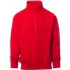 SADISRLS Payper Carson Felpa da Uomo Mezza Zip Intera Cotone e Poliestere Garzata 260 gr per Autunno Inverno Lavoro Casual (IT, Testo, L, Regular, Regular, Rosso)