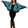 Duohropke Costume da farfalla da donna Monarca, cardigan aperto sul davanti, cardigan all'uncinetto, maglione lavorato a maglia Boho con motivo ad ali di farfalla, travestimento, mantello, sciarpa