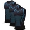 Leaomuny 3PC Canotta Compressione Uomo Canottiera Contenitiva Uomo Palestra Snellente Canotte Modellante Dimagrante Shapewear Traspirante Tank Top Bodybuilding Intimo Canotte Fitness Fascia Pancia