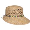 LIPODO Cappello di Paglia Indila Donna - Made in Italy Berretto da Sole con Visiera, pistagna Estate Primavera/Estate - Taglia Unica Natura