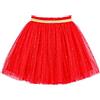 CAMILIFE Bebè Bambine Ragazze Gonna Tutu Gonna da Principessa Minigonna Gonna in Tulle Gonna tutù per la Danza Classica con Elastico in Vita Gonna Corta - Rosso Taglia del Produttore 100