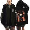 zhedu Bungou Stray Dogs Pullover con Cerniera Taglie Forti Felpe con Cappuccio Manga Anime Giapponesi Unisex per Adolescenti Harajuku Spalla Cadente Casual Hip Hop Streetwear (Color 03,S)