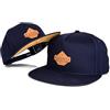 Blackskies Essentials Snapback cap - Set 2 Pezzi Genitori Bambini | Partnerlook Baseball cap Regalo Mini-Me Basecap Pap脿-Figlio & Mamma-Figlia Blu Scuro-Marrone - 49-54 cm