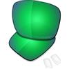 Saucer Lenti e naselli di ricambio premium per occhiali da sole Oakley Coldfuse OO6042, Polarizzato Verde Giada, Taglia unica